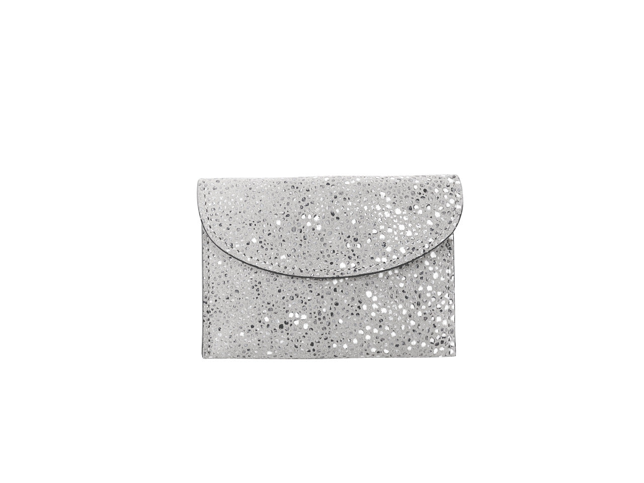 CARRÉ D'OR XS - GALUCHAT, PRINTED SUEDE  - PERLE
