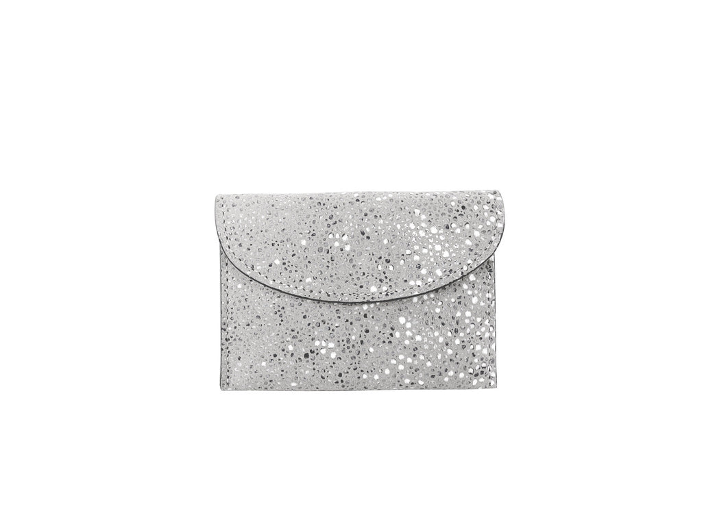 CARRÉ D'OR XS - GALUCHAT, PRINTED SUEDE  - PERLE