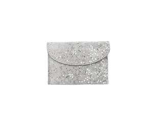 CARRÉ D'OR XS - GALUCHAT, PRINTED SUEDE  - PERLE