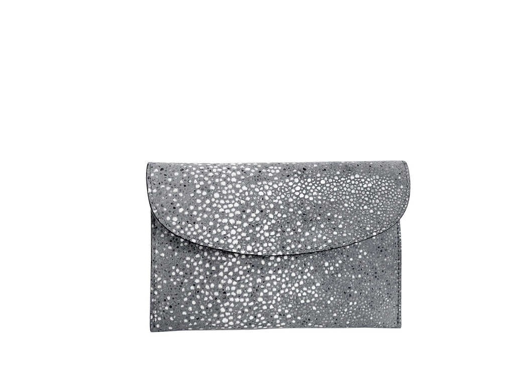 CARRÉ D'OR S - GALUCHAT, PRINTED SUEDE - SLATE
