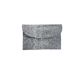 CARRÉ D'OR S - GALUCHAT, PRINTED SUEDE - SLATE