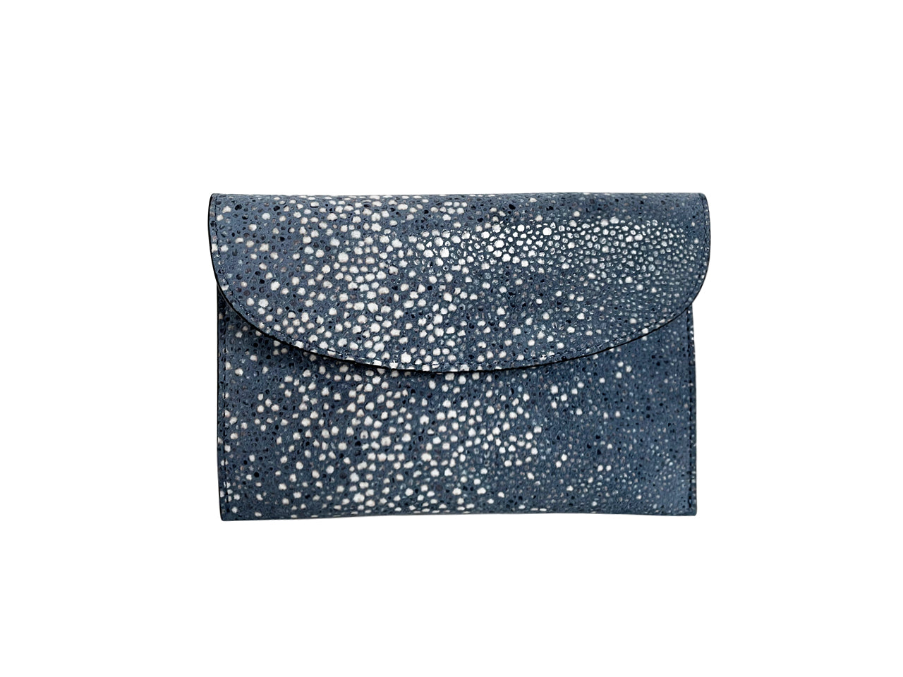 CARRÉ D'OR S - GALUCHAT, PRINTED SUEDE - NAVY
