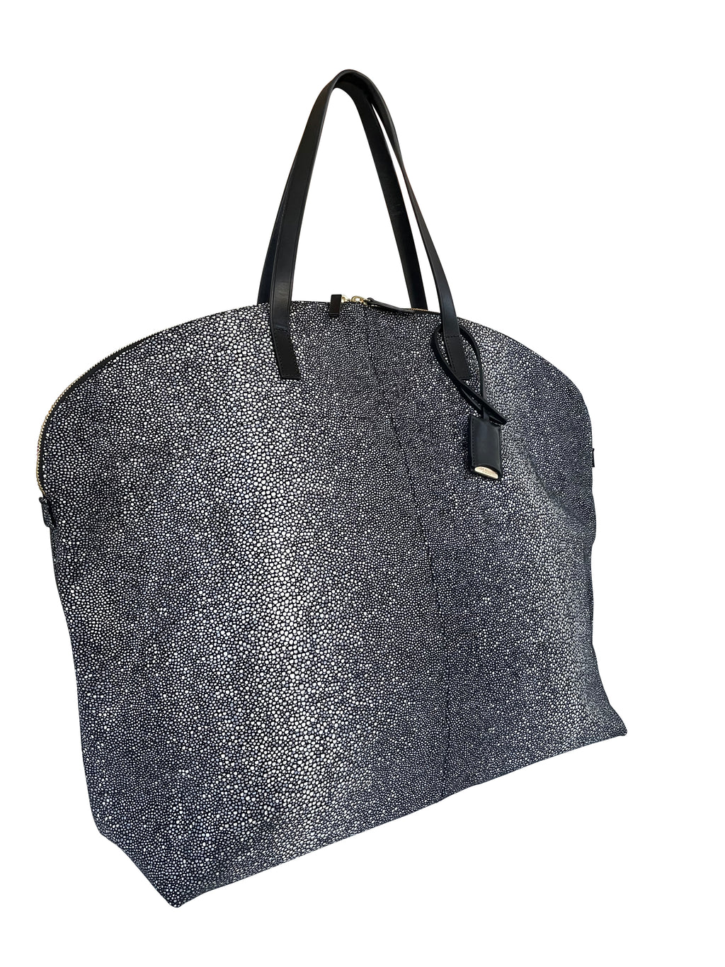 FLAMANDS L - GALUCHAT - PRINTED SUEDE - BLACK