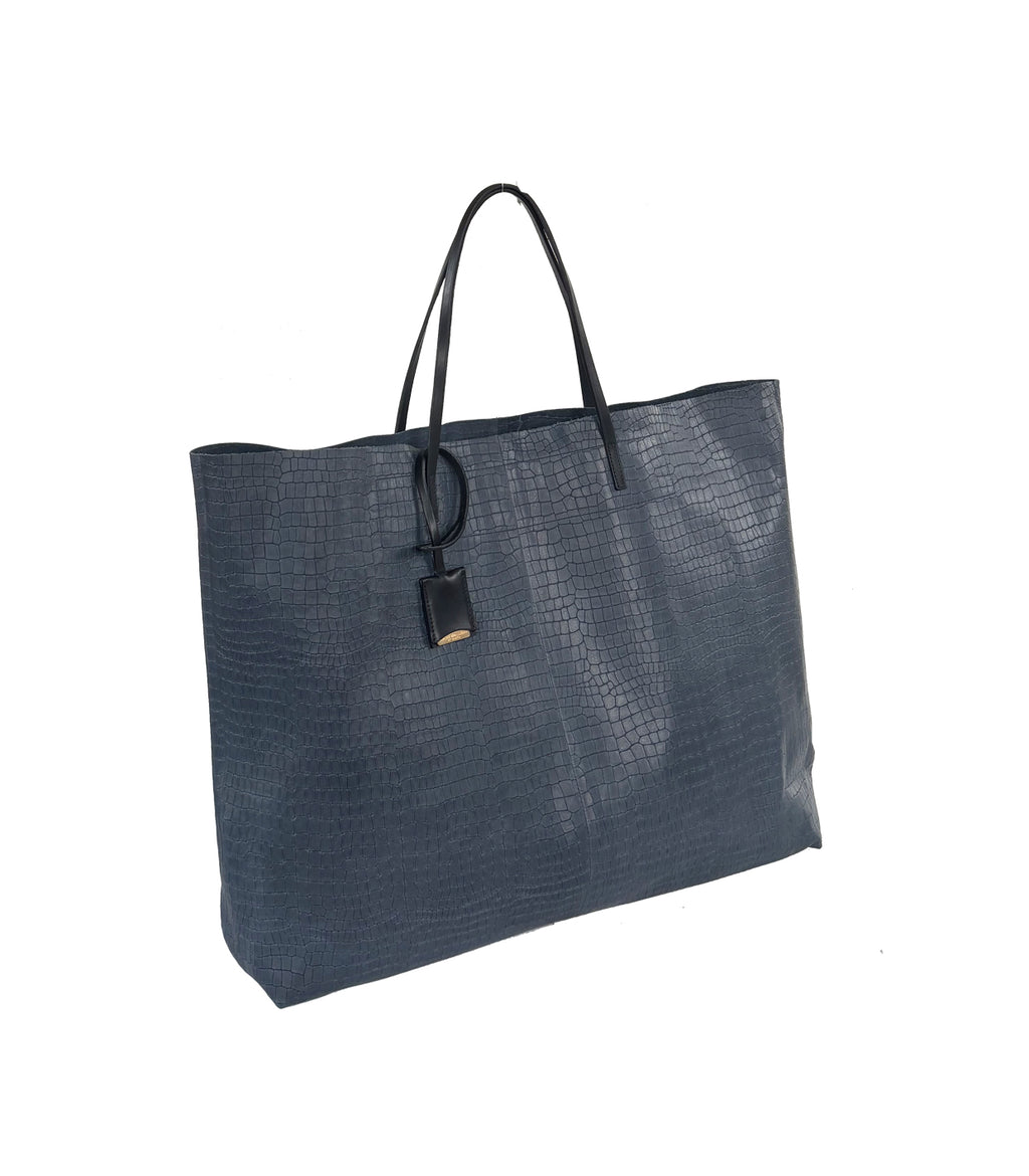 GOUVERNEUR L - CROCO EMBOSSED -NIGHT