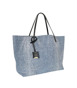 GOUVERNEUR L - Galuchat - printed Suede - DENIM
