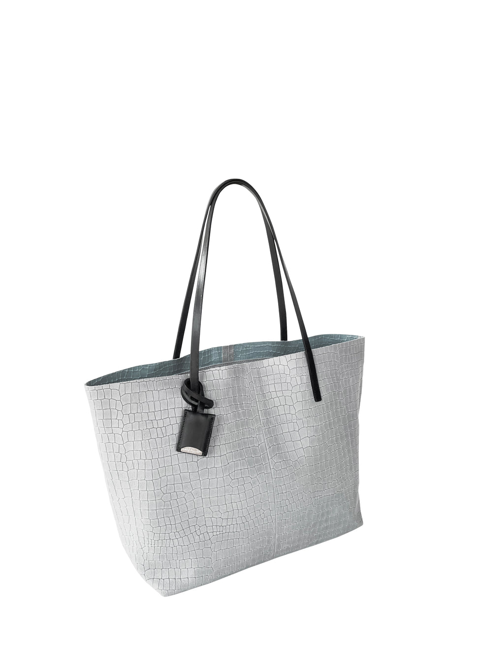 GOUVERNEUR S - CROCO EMBOSSED - SMOKE