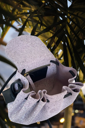 GUSTAVIA S - GALUCHAT - PRINTED SUEDE - POWDER