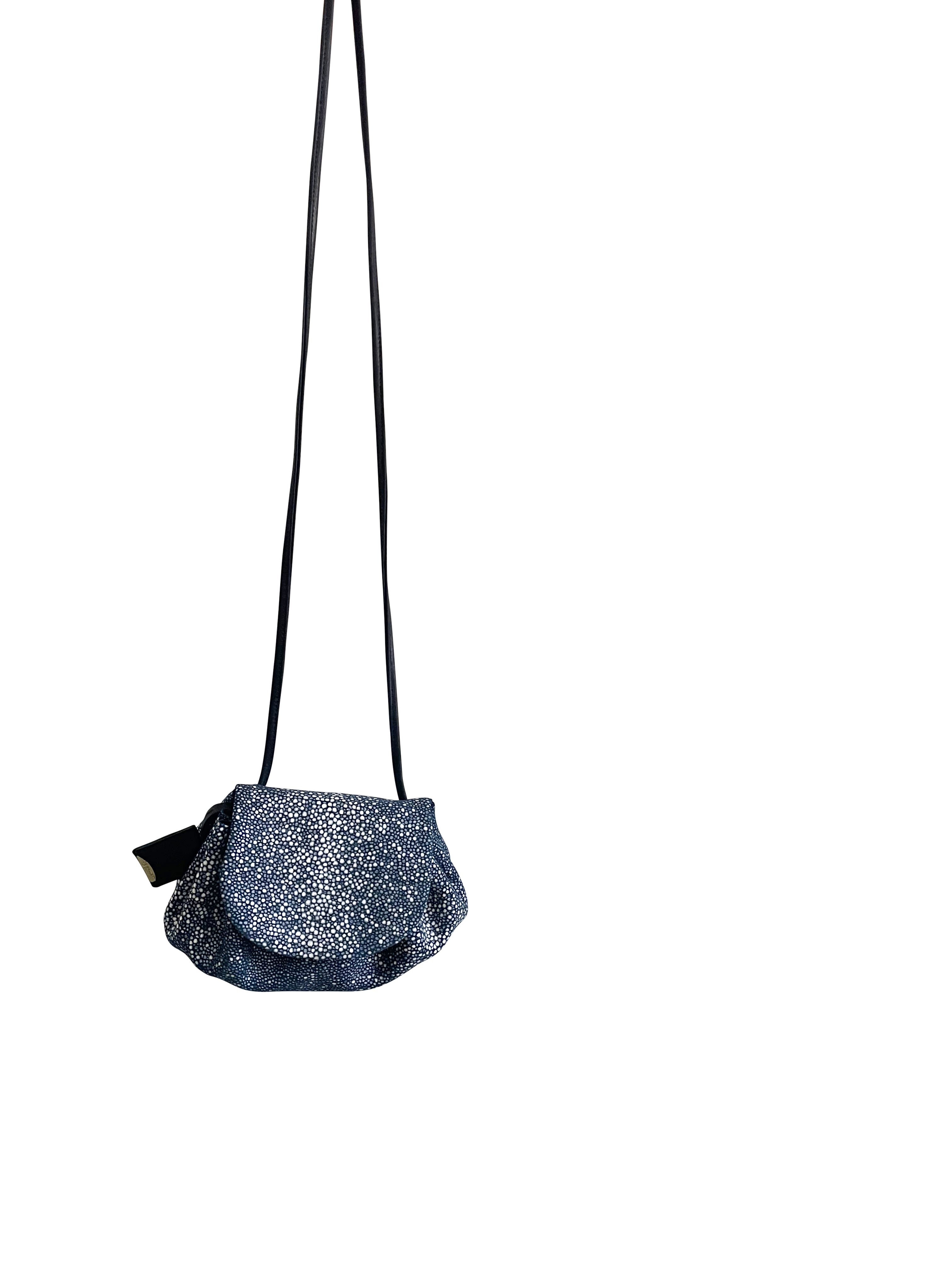 GUSTAVIA S - GALUCHAT, PRINTED SUEDE - BLACK