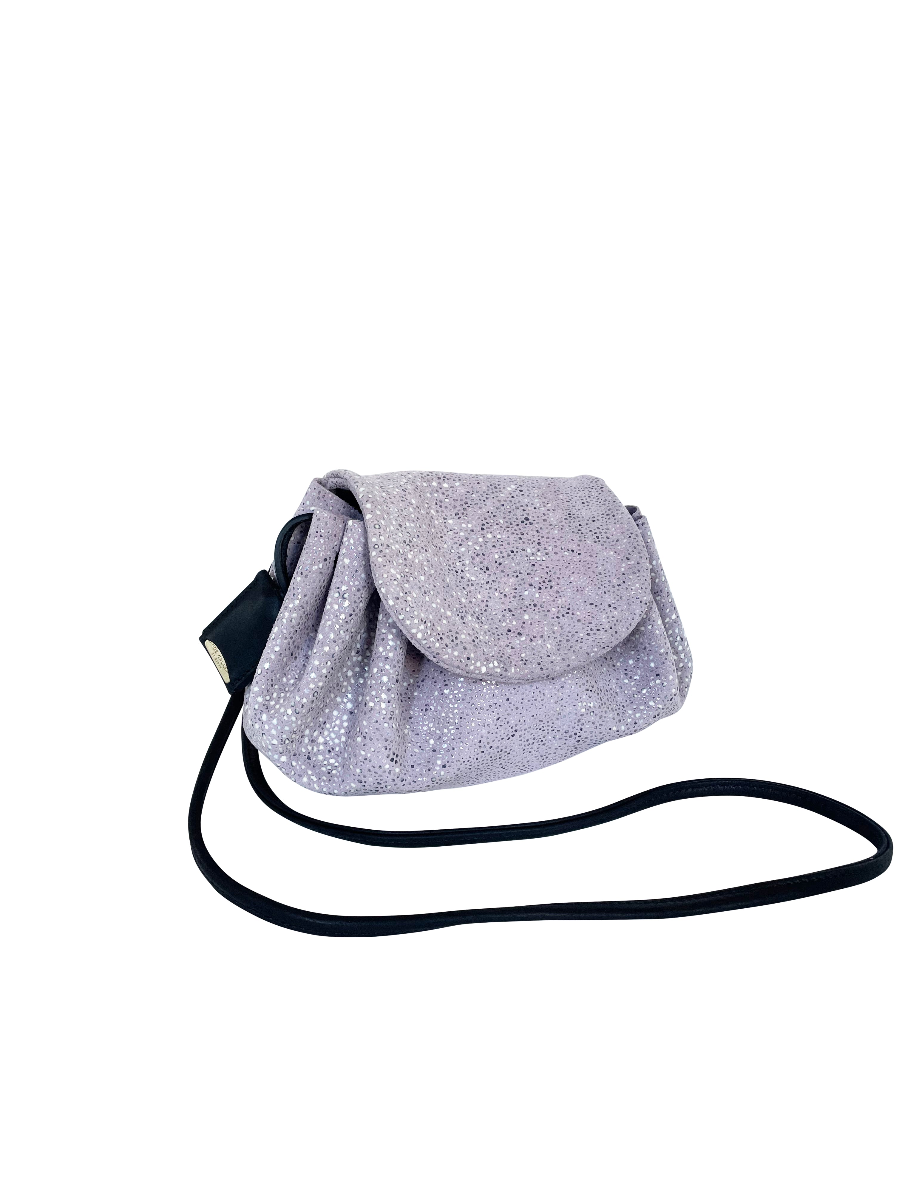 GUSTAVIA S - GALUCHAT - PRINTED SUEDE - POWDER