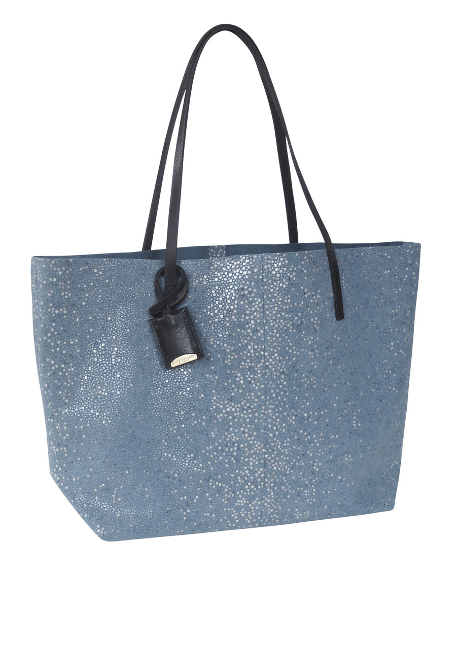 GOUVERNEUR S - GALUCHAT - PRINTED SUEDE - DENIM