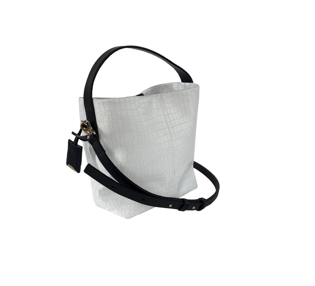 LEZARD S - CROCO EMBOSSED - SHELL