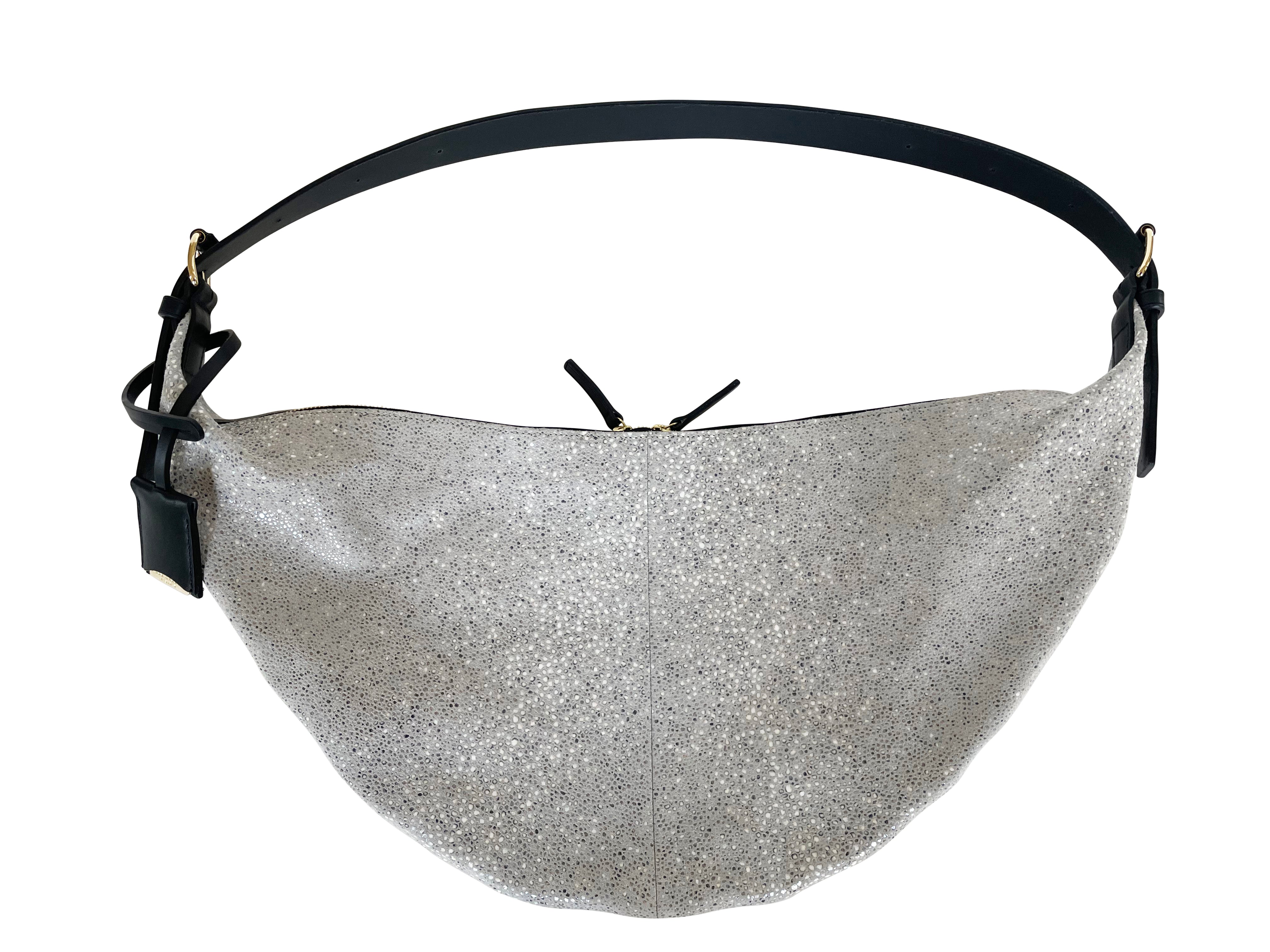 LORIENT S - Galuchat - printed Suede - PERLE