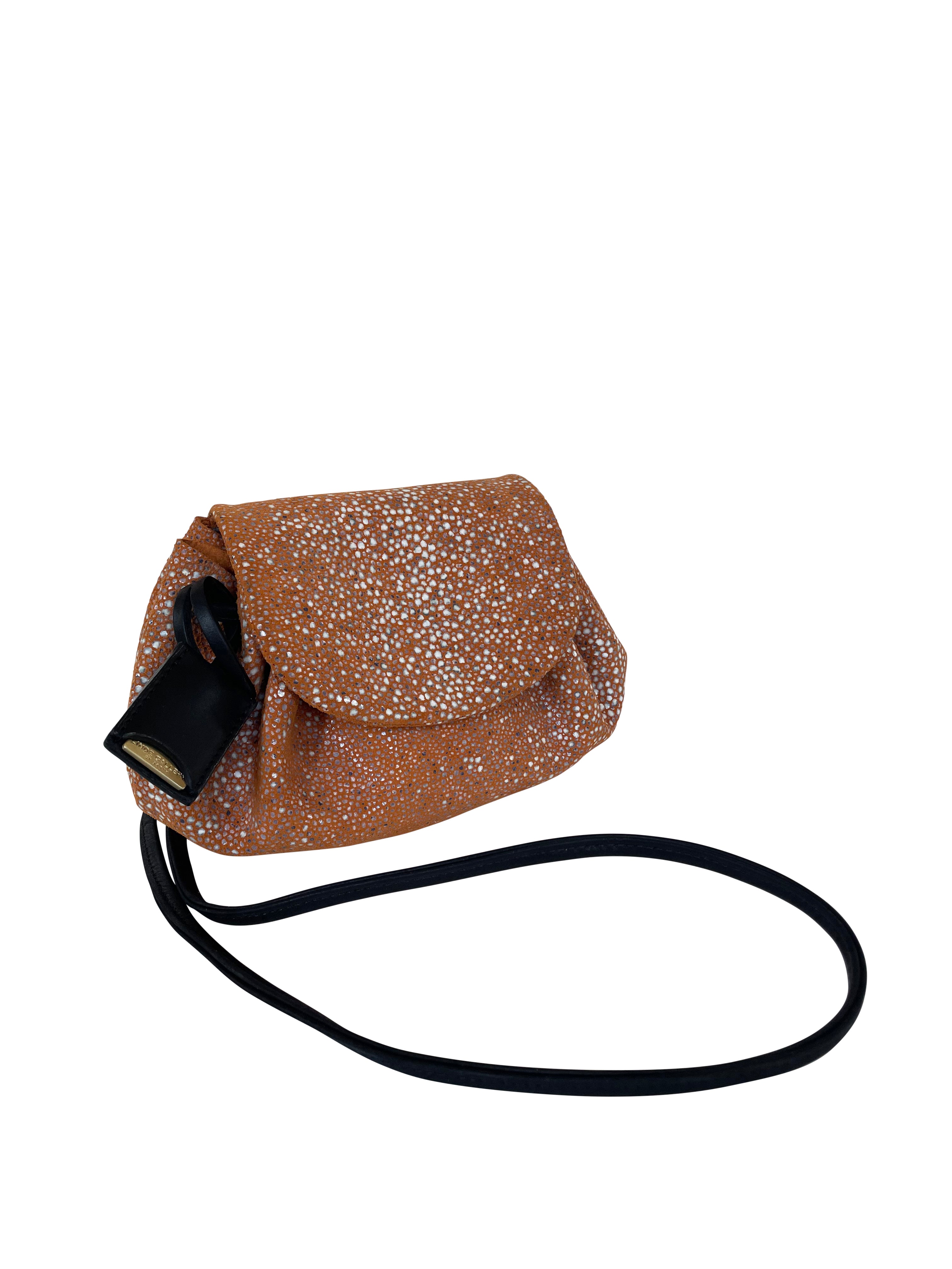 GUSTAVIA S - GALUCHAT - PRINTED SUEDE - TANGERINE