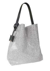 MILOU  M - Galuchat - printed Suede - PERLE