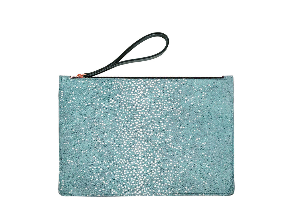 OSCAR II M - GALUCHAT PRINTED SUEDE - LAGUNA