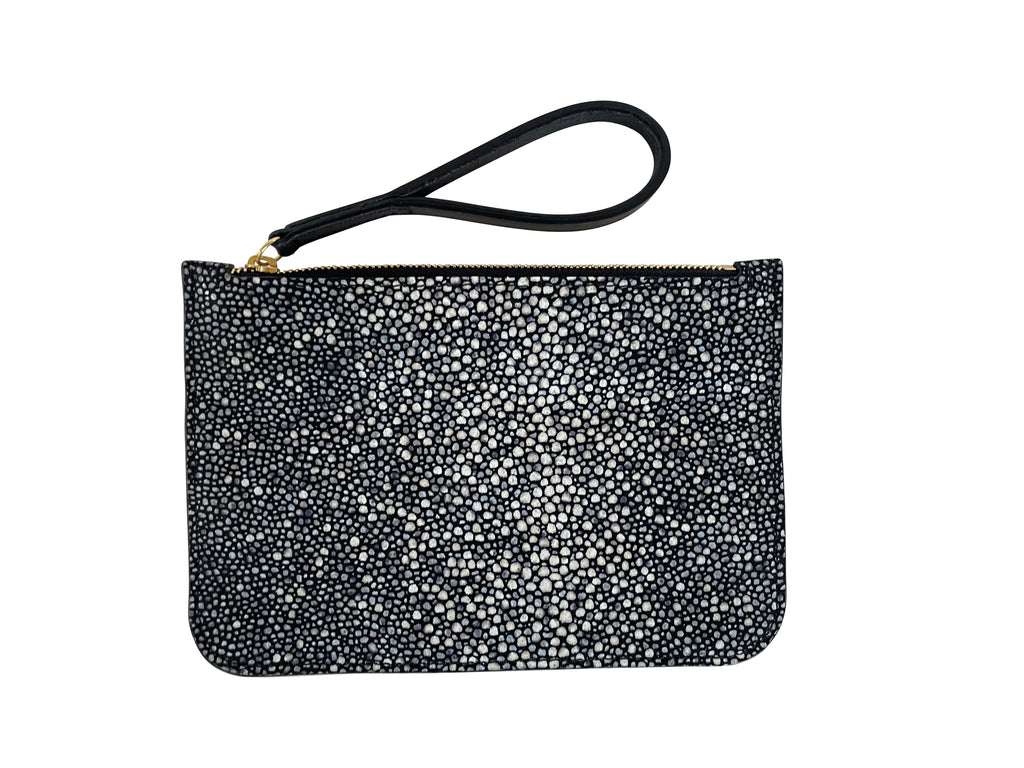 OSCAR II S - GALUCHAT PRINTED SUEDE - BLACK