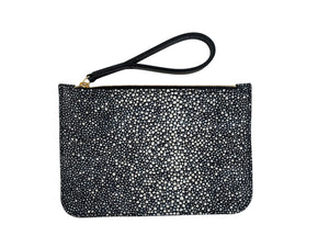 OSCAR II S - GALUCHAT PRINTED SUEDE - BLACK
