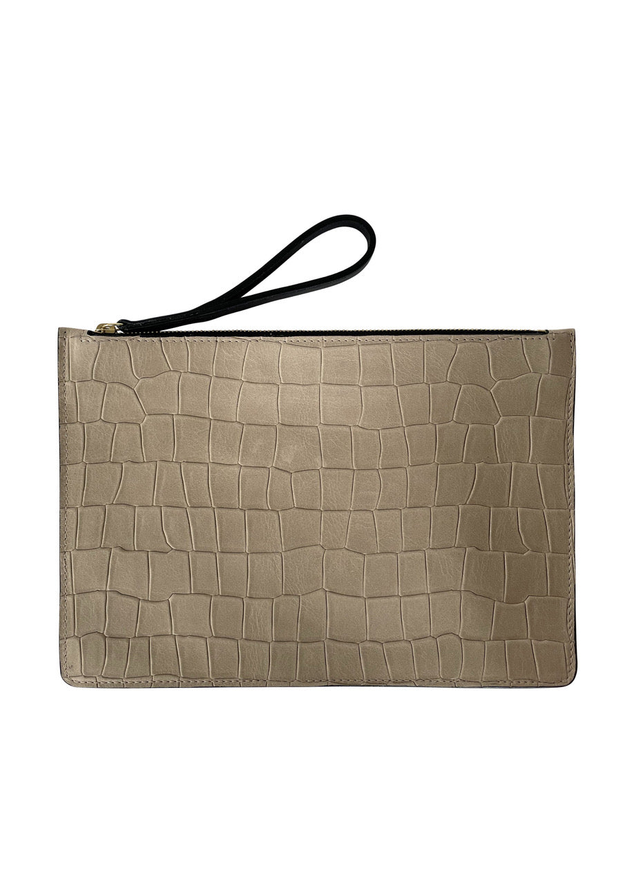 OSCAR II M - ALLIGATOR EMBOSSED - SAND