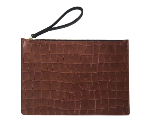 OSCAR II M - ALLIGATOR EMBOSSED - MOCHA