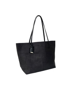GOUVERNEUR S - CROCO EMBOSSED - BLACK