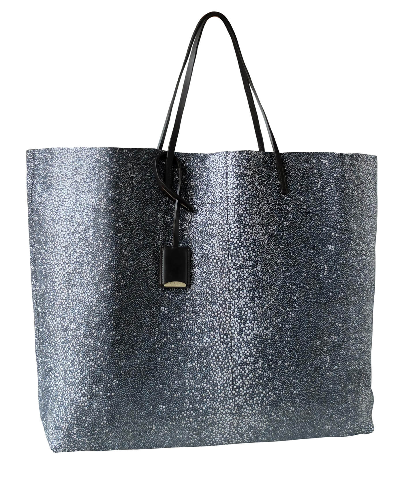 GOUVERNEUR L - Galuchat - printed Suede - Black
