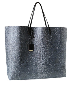 GOUVERNEUR L - Galuchat - printed Suede - Black