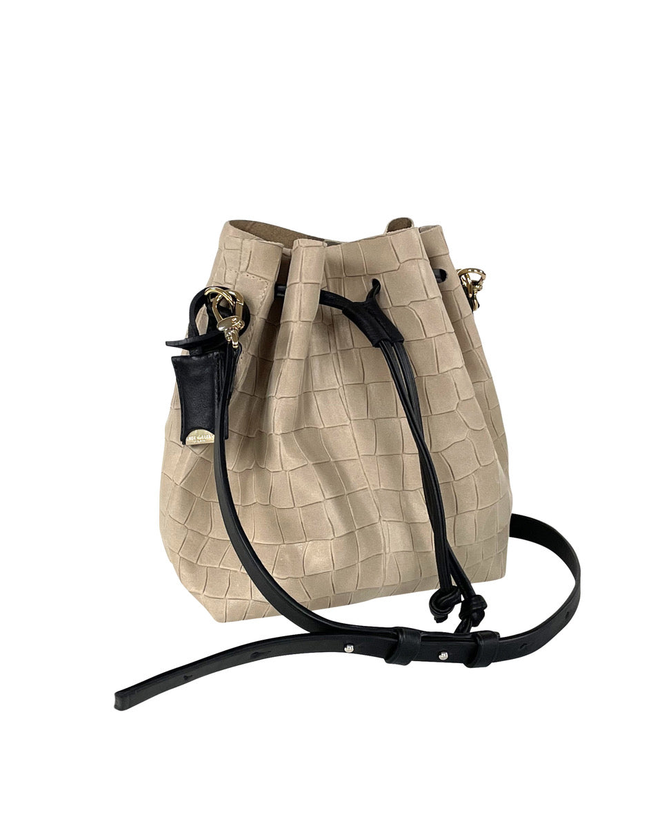 SHELL S - ALLIGATOR EMBOSSED - SAND