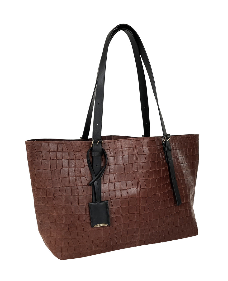 CAMARUCHE M - Alligator EMBOSSED - MOCHA