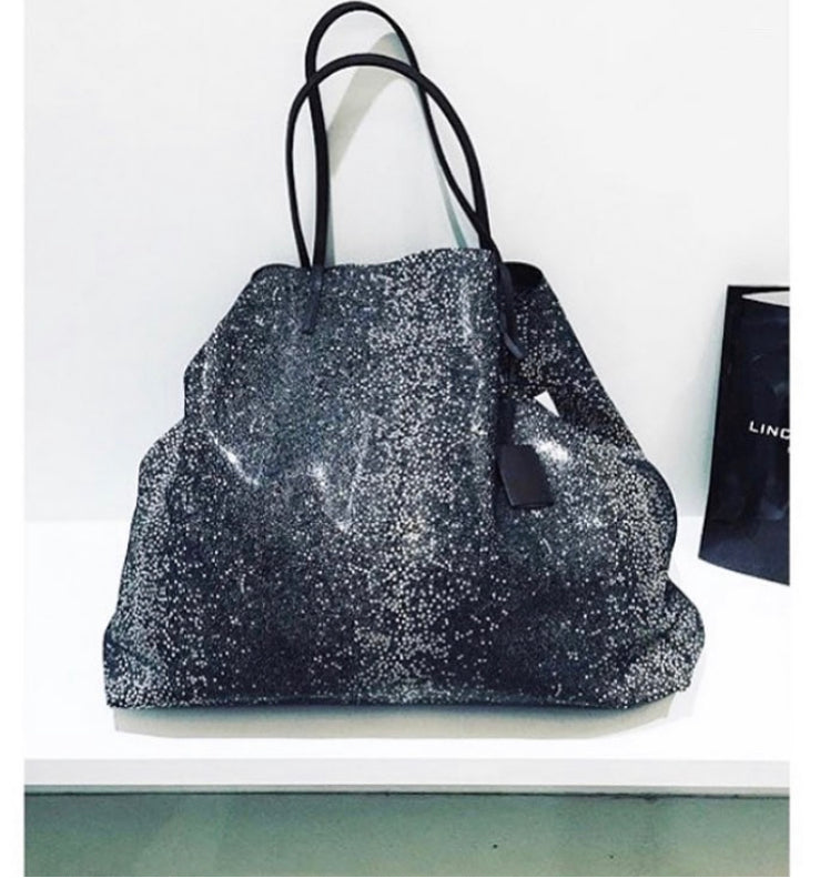 GOUVERNEUR L - Galuchat - printed Suede - Black