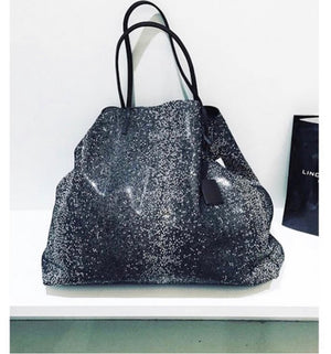 GOUVERNEUR L - Galuchat - printed Suede - Black
