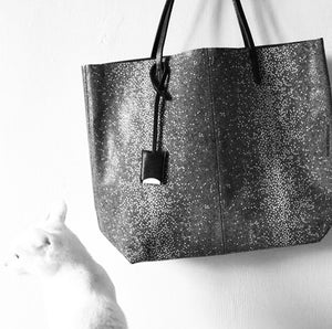 GOUVERNEUR M - GALUCHAT - PRINTED SUEDE - black