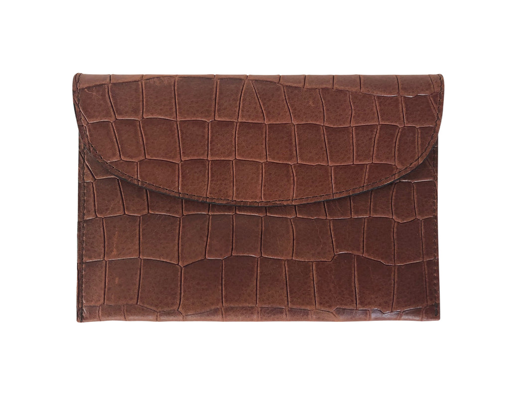 CARRÉ D'OR S - ALLIGATOR EMBOSSED - MOCHA