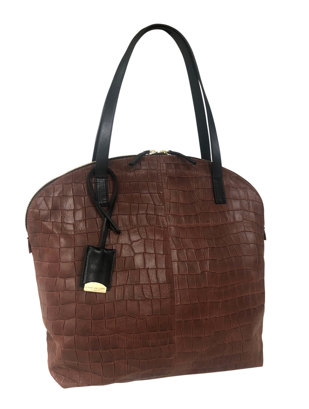 FLAMANDS S - Alligator embossed - Mocha