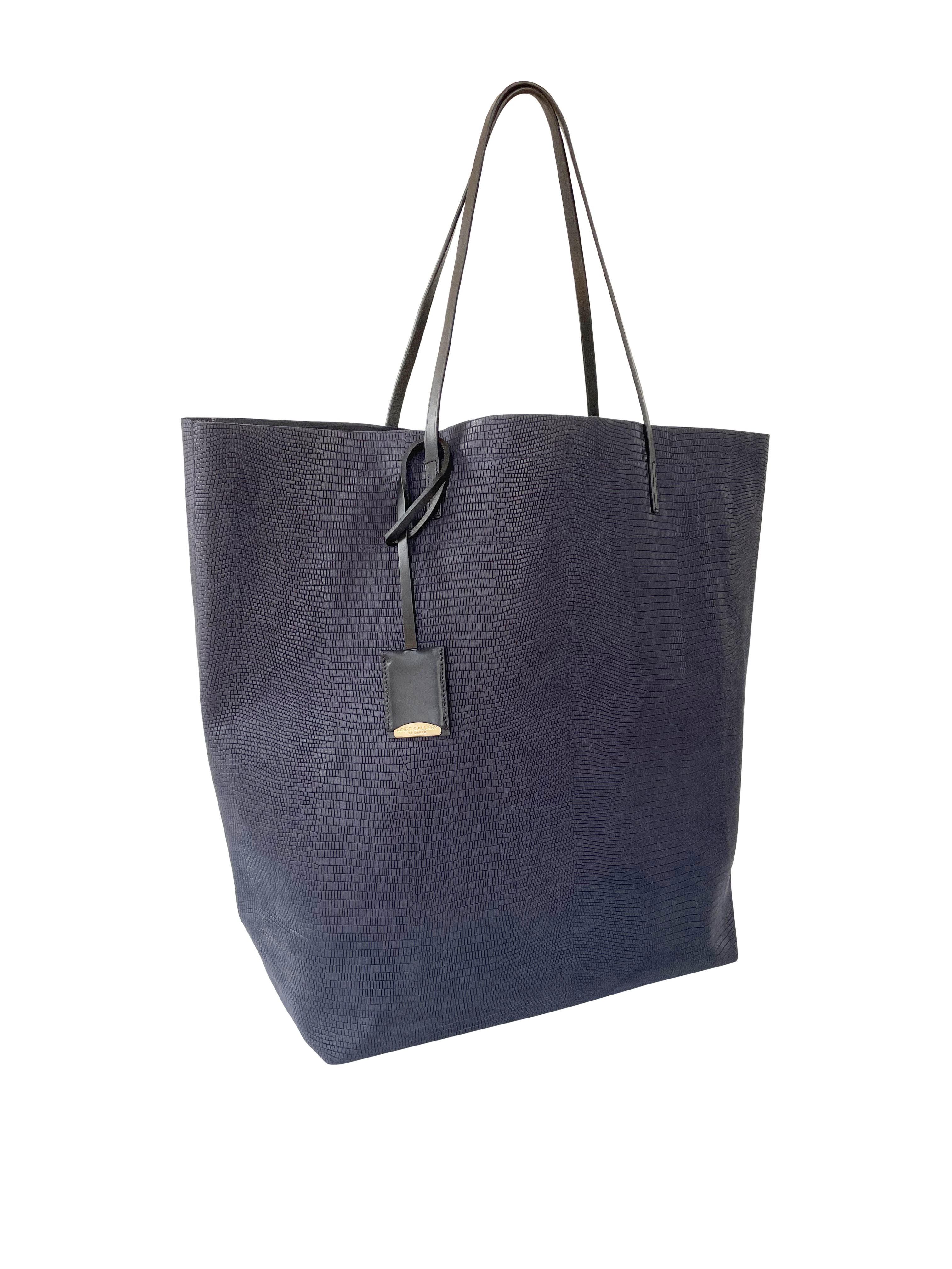 CAYES L - LEZARD EMBOSSED - NAVY