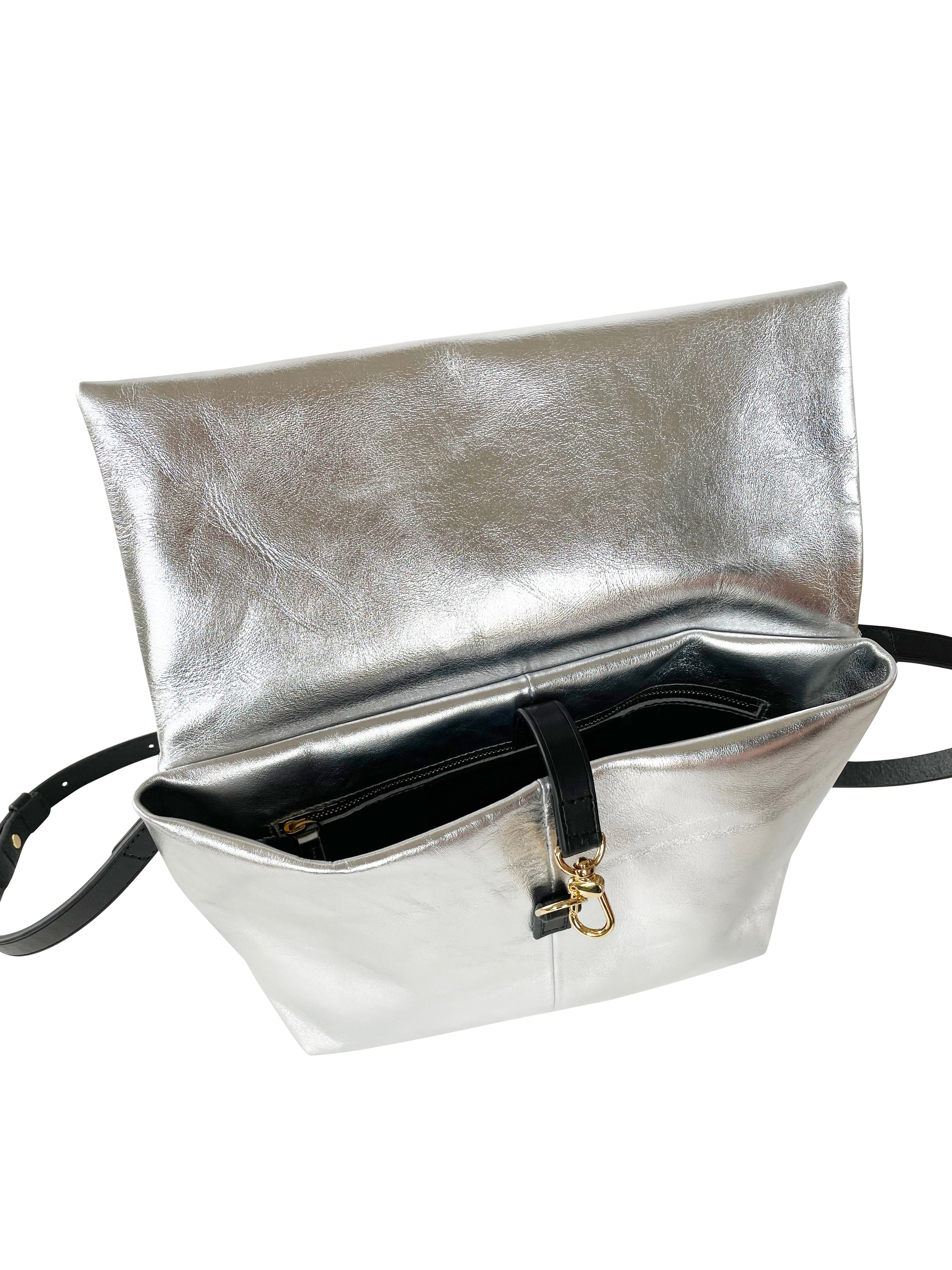 MARIGOT S  - METALLIC CALF - SILVER