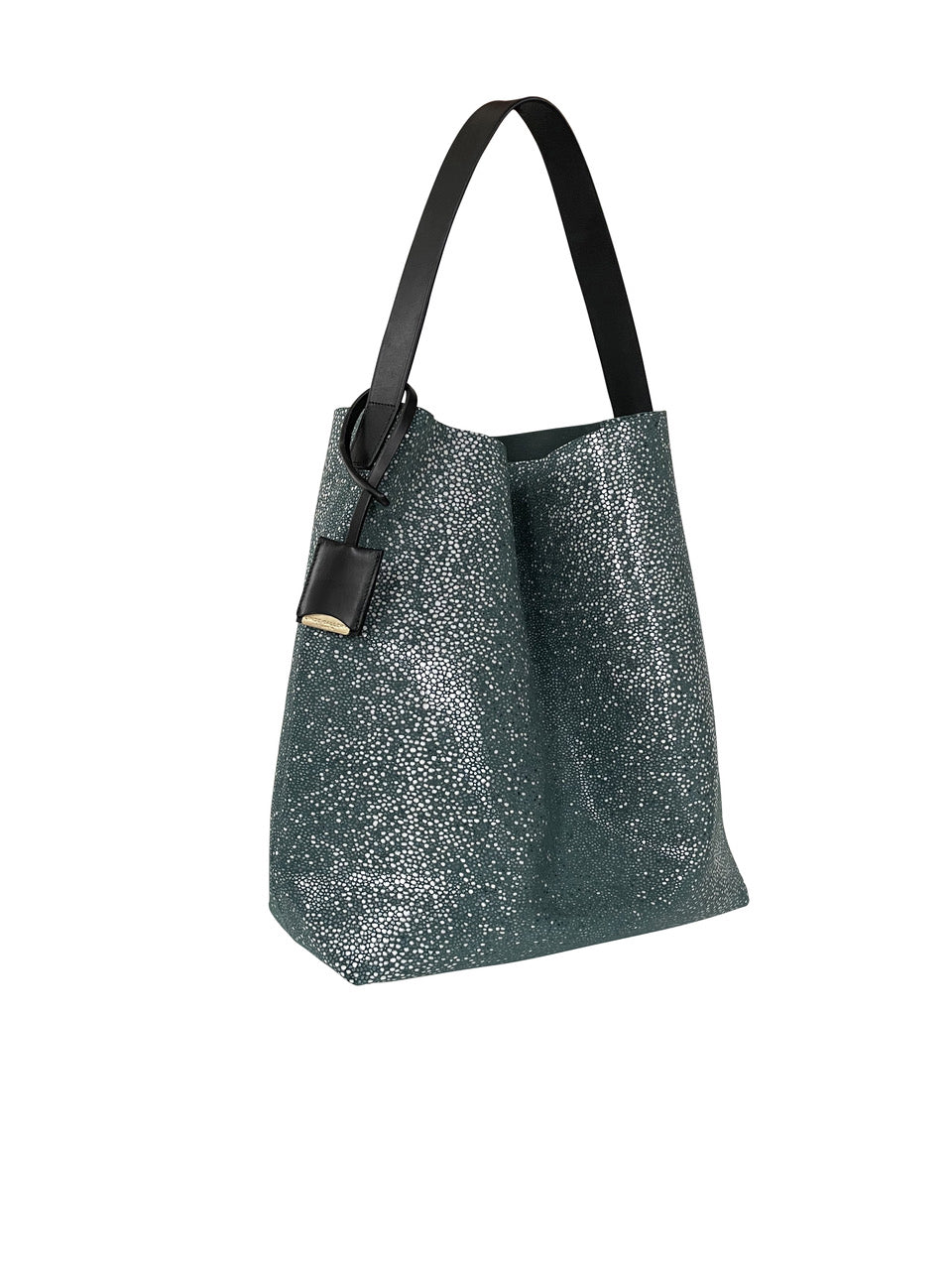 MILOU  M - Galuchat - printed Suede - JADE
