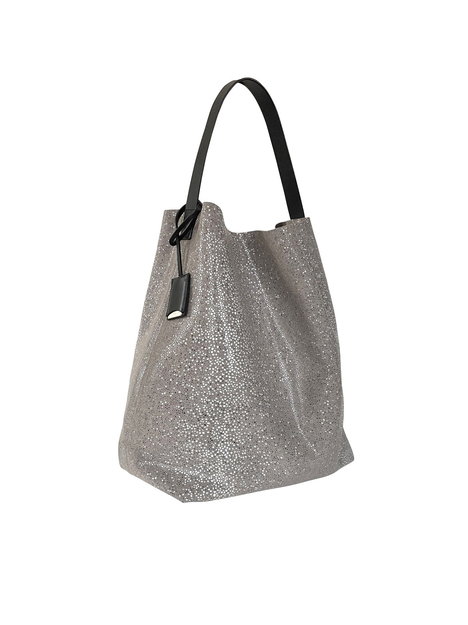 MILOU  M - Galuchat - printed Suede - TAUPE