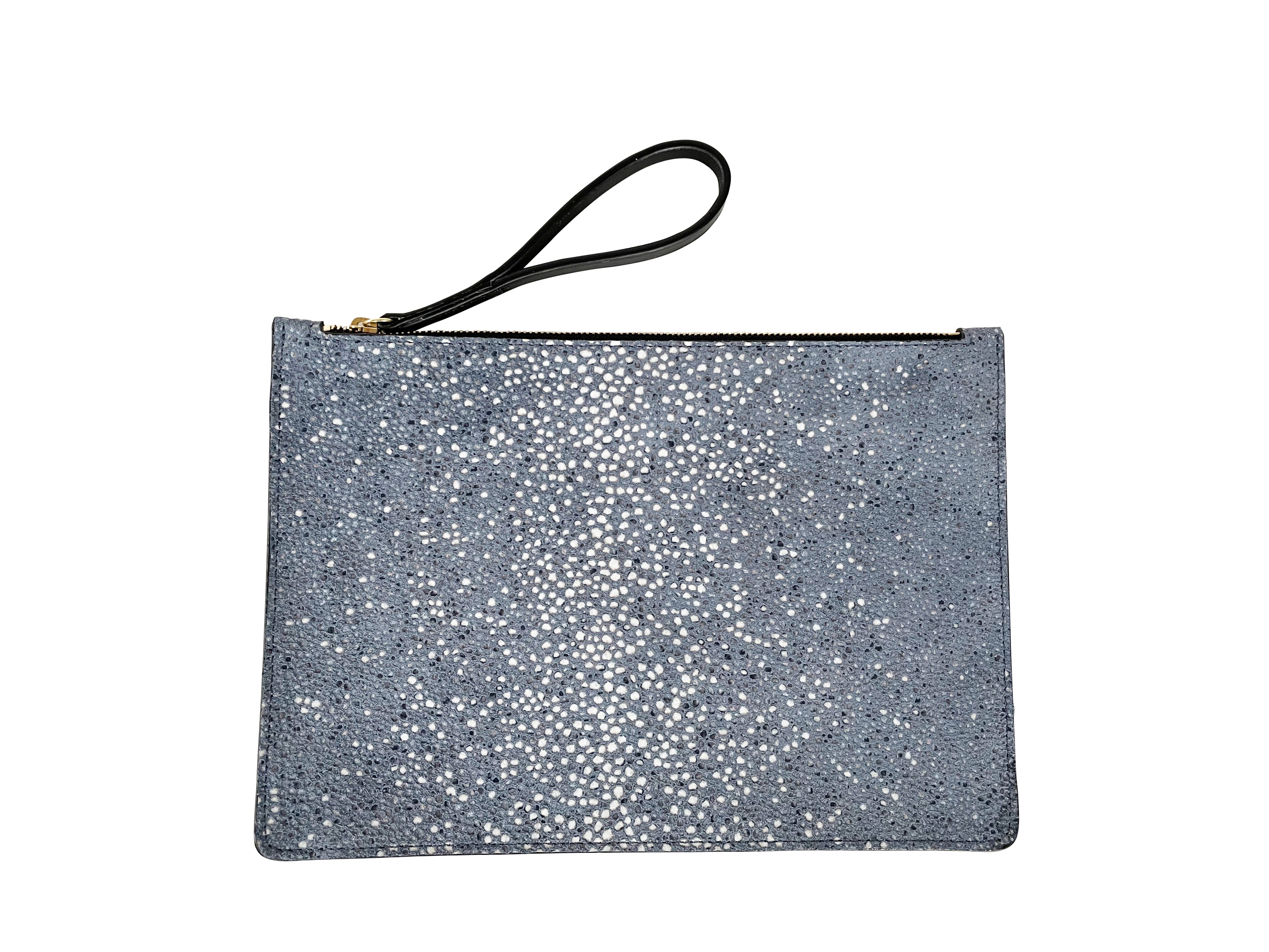 OSCAR II M - GALUCHAT PRINTED SUEDE - DENIM