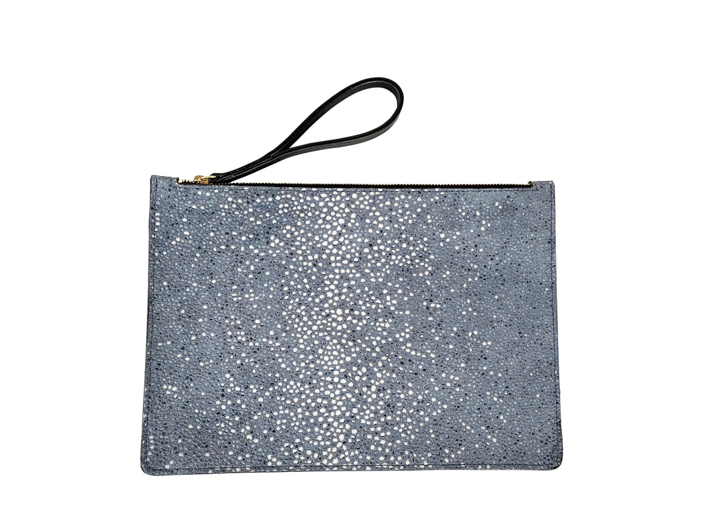 OSCAR II M - GALUCHAT PRINTED SUEDE - DENIM