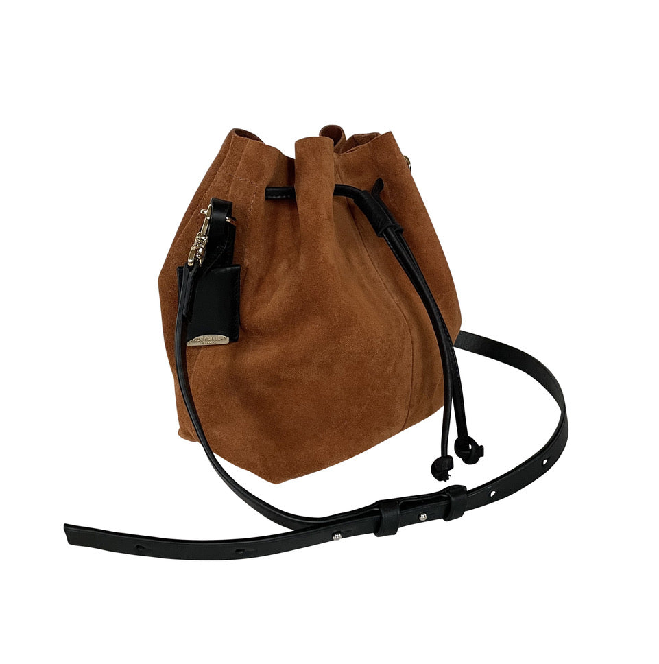 SHELL S - SUEDE VELOURS - COGNAC